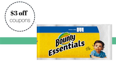 $3 off Bounty Basic Paper Towels = $2.74 a Pack :: Southern Savers