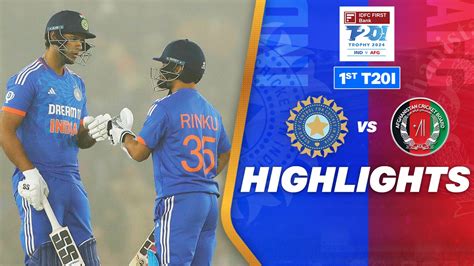 Watch India Vs Afghanistan - 1st T20I Highlights Video Online(HD) On JioCinema