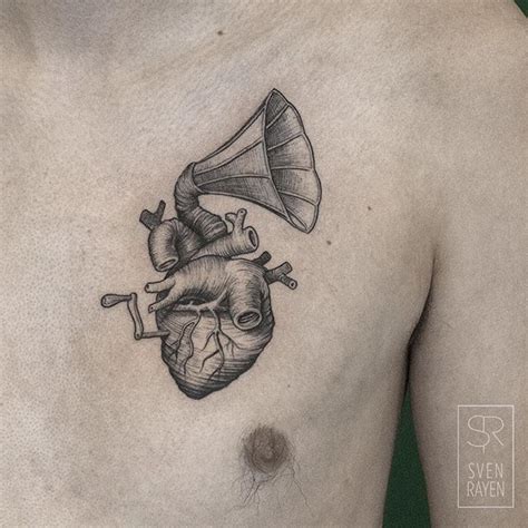 Remember to Listen to Your Heart. Tattoo by Sven Rayen | Surreal tattoo, Minimalist tattoo ...