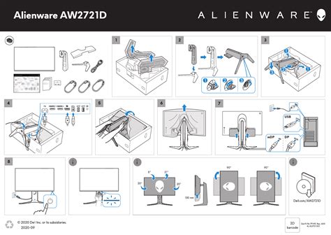 Alienware AW2721D Monitor Setup Guide | Dell