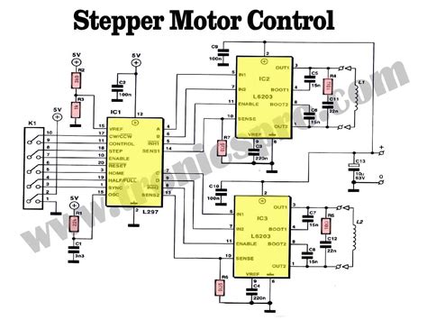 Stepper Motor Control Circuit Diagram - TRONICSpro