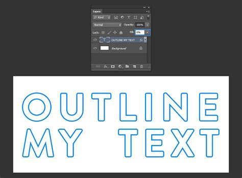 How To Outline Font In Photoshop - PELAJARAN