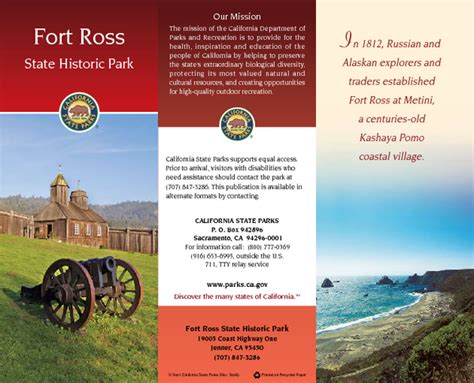 Fort Ross State Historic Park Map - Fort Ross State Historic Park CA ...