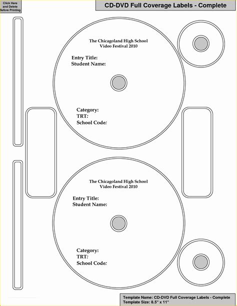 Free Cd Label Design Templates Of 7 Best Of Cd Case Design Template Cd ...