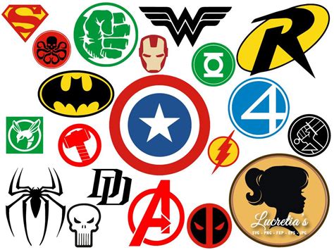 Superheroes Logos