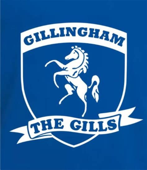 Gillingham FC the Gills Retro Football Club Shield T-shirt - Etsy