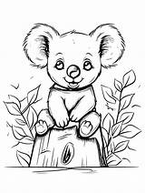 Free Printable Koala Coloring Pages  GBcoloring sketch template