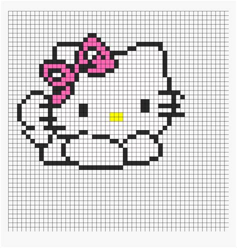 Easy Pixel Art Pixel Art Grid Hello Kitty Crochet Pixel Art – NBKomputer