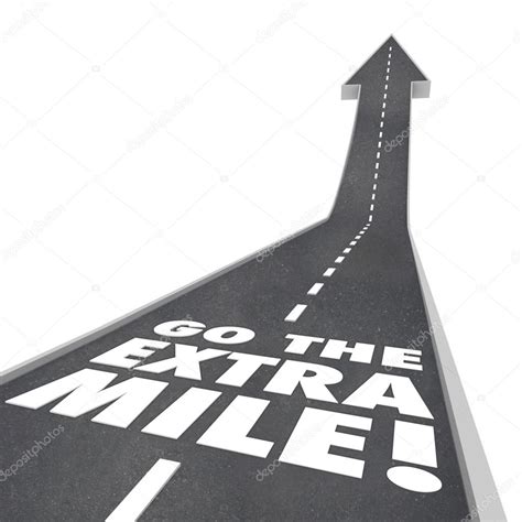 Go the Extra Mile Words Road Saying Stock Photo by ©iqoncept 27673457