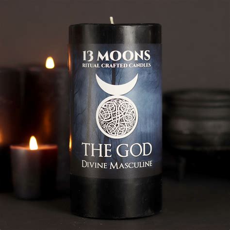 Wiccan God Altar Candle - Including Ritual Spell Chant