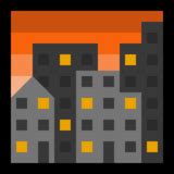 🌆 Cityscape at Dusk Emoji on Microsoft Windows 10 Creators Update