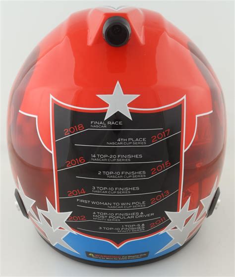 Danica Patrick Signed NASCAR Full-Size Custom Career Highlight Helmet ...