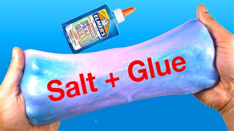 How To Make Slime with Elmer's New Glue, Water And Salt!! Slime Without Activator Or Borax - YouTube