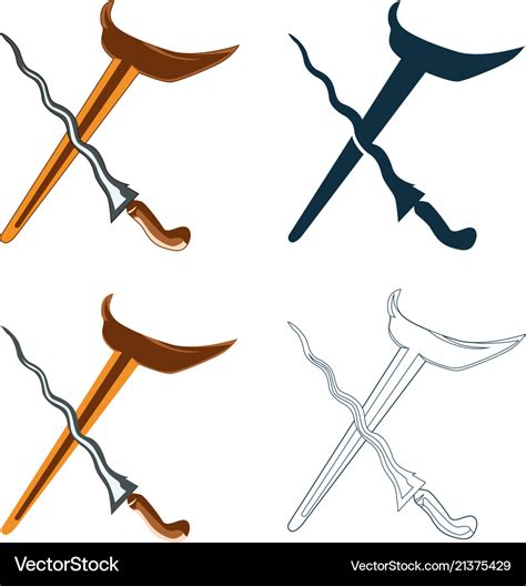 Kriss keris Royalty Free Vector Image - VectorStock