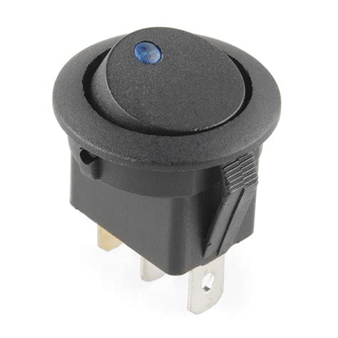 HOTSYSTEM Waterproof Round Rocker Toggle Switch SPST On/Off Control,20A ...