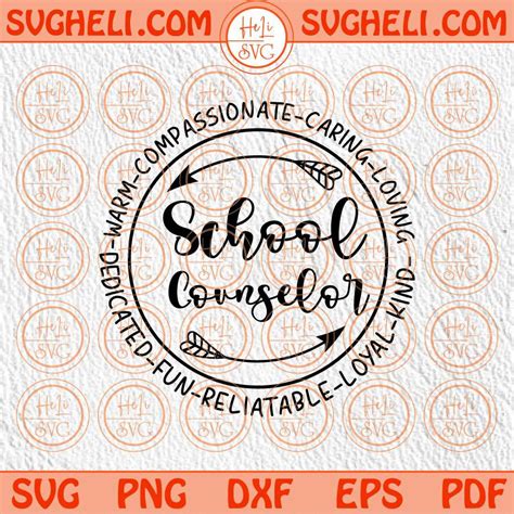 School Counselor Svg Back to School Svg Retro Teacher Counselor Svg