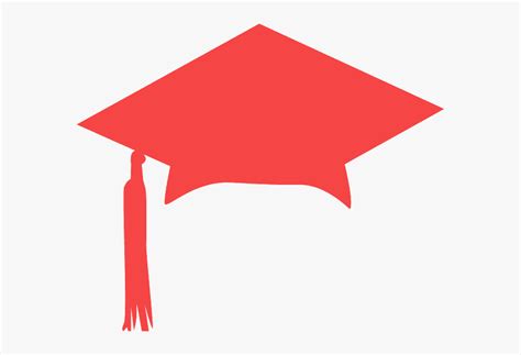 Red Graduation Cap Vector , Free Transparent Clipart - ClipartKey