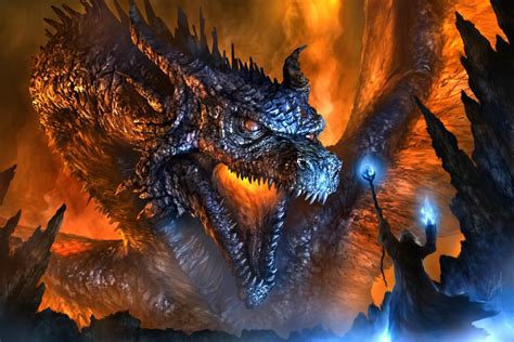 Dragon vs Sorcerer - Chris Scalf : r/dragons