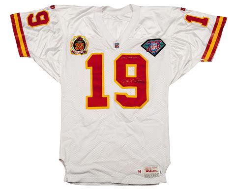 Lot Detail - Joe Montana Signed 1994 Kansas City Chiefs Game Used Road Jersey (Montana LOA)