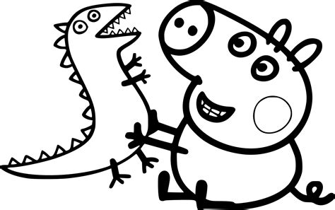 Coloriage Peppa pig à imprimer sur COLORIAGES .info