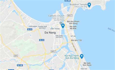 Da Nang Vietnam Attractions Map - Dynamic Danang