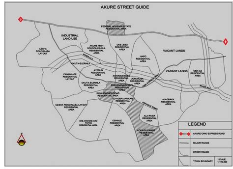 Figure1: Map of areas in Akure showing Akure-Owo road Source: Modified... | Download Scientific ...