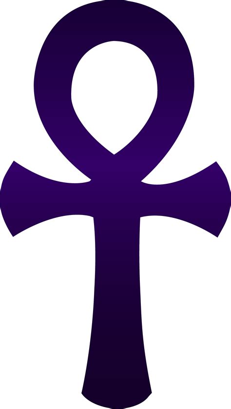 Violet Egyptian Ankh Symbol - Free Clip Art