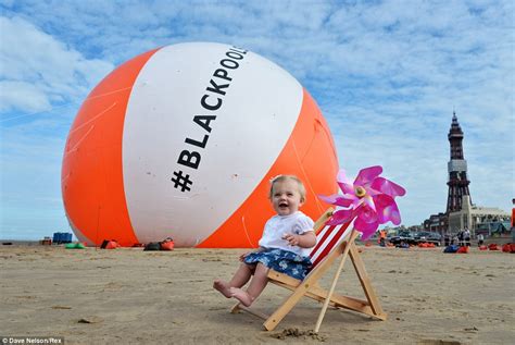 Blackpool sets new Guinness World Record with gigantic beach ball that is as tall as the White ...