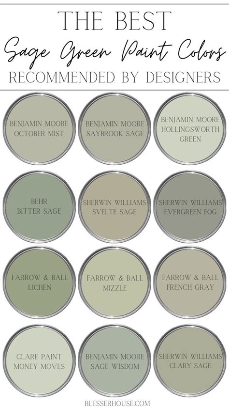 12 Best Sage Green Paint Colors for a Relaxing Room | Haus fliesen, Schlafzimmerfarbe ...