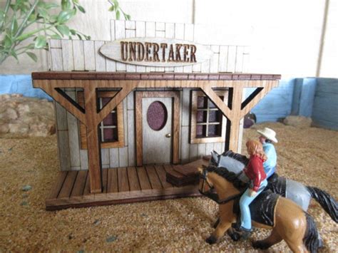 O Scale Miniature Old Western Undertaker and Coffins Rustic - Etsy