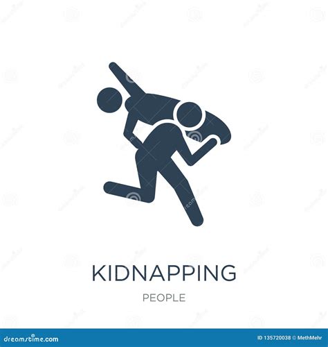 Kidnapping Icon in Trendy Design Style. Kidnapping Icon Isolated on White Background Stock ...