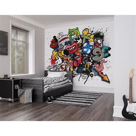 Brewster 118 in. x 98 in. Spray Paint Wall Mural-WALS0174 - The Home Depot