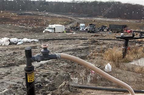 Landfill gas recovery well - Stock Image - C022/8004 - Science Photo ...