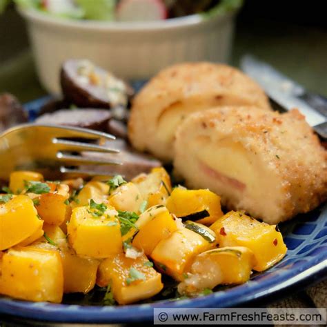 Farm Fresh Feasts: Roasted Delicata Squash with Parmesan and Pepper--with Barber Foods