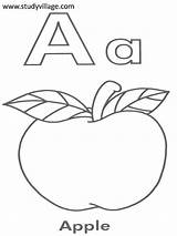 A To Z Alphabets Coloring Page 1 sketch template