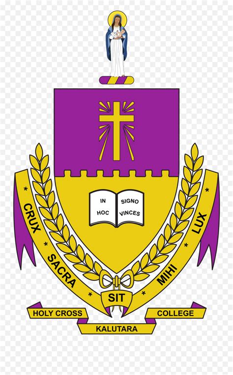 Holy Cross College Crest - Holy Cross Payagala School Png,Holy Cross Png - free transparent png ...