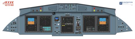 ATR 42/72 Flight Deck Cockpit Training Posters by Flightvectors | ATR 42/72