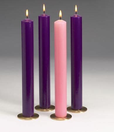 Advent Candles for Church, 12 x 1.5 Inches, 3 Purple, 1 Rose, Long ...