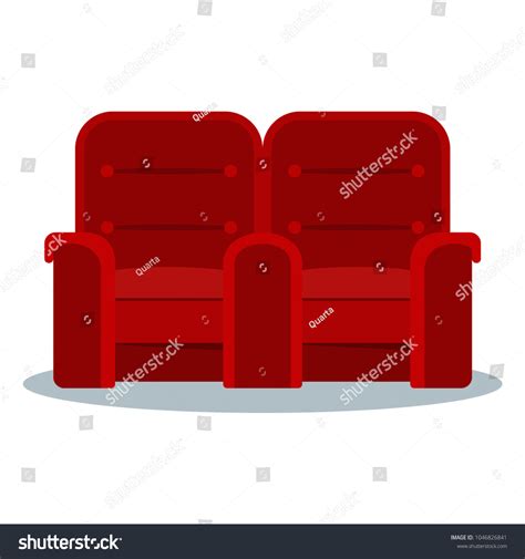 Auditorium Seats Movie Theater Flat Cartoon Stock Illustration ...