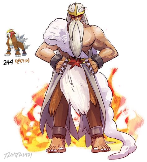 244.Entei by tamtamdi on DeviantArt