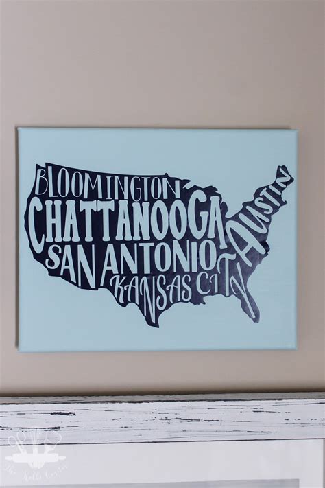 Custom Canvas Map Art - Domestically Creative