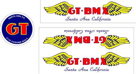 BMXmuseum.com Reference / GT Bicycles Decals