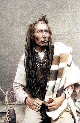 Cree Chief Poundmaker, Also Known As The Drummer. 1885. Photo By Oliver Buell. | Native american ...