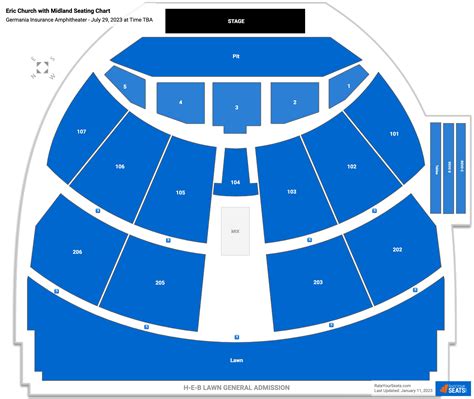 Germania Insurance Amphitheater Seating Chart - RateYourSeats.com