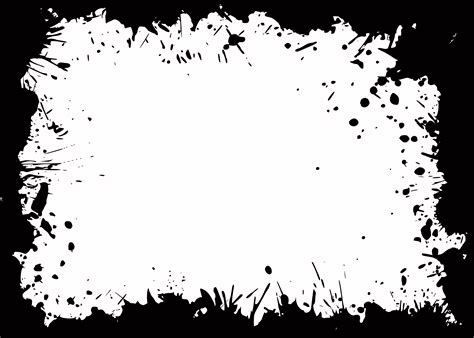 8 Black Splatter Frame (PNG Transparent) | OnlyGFX.com