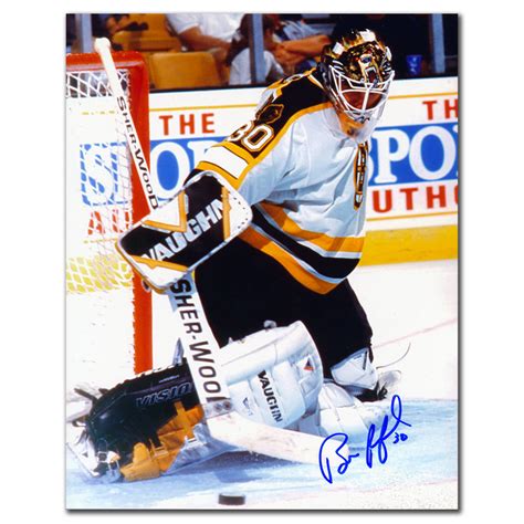 Bill Ranford Boston Bruins KICK SAVE Autographed 8x10 - NHL Auctions