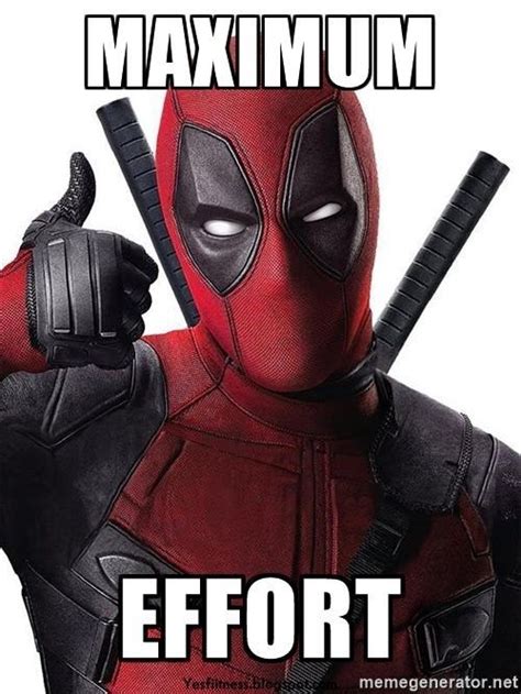 Maximum Effort - deadpool maximum effort | Meme Generator Ms Marvel, Marvel Dc Comics, Marvel ...