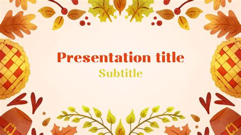 Thanksgiving Powerpoint Template