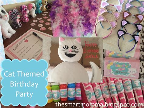 The Smart Momma: Cat Themed Birthday Party