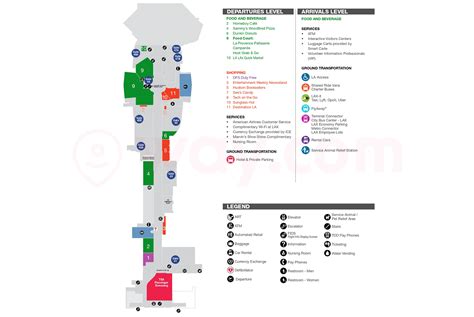 LAX Terminal 4 - Terminal 4 LAX Map, Food, Shops Guide - Way